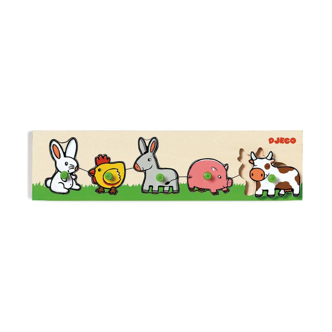 Puzzle Madera Encajes - Farm'n'Co | Djeco