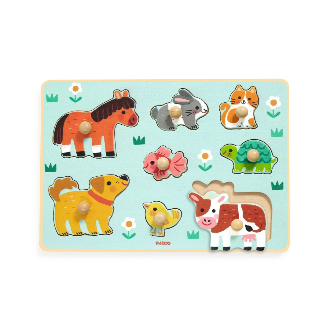 Puzzle Madera - Dog’n’Co | Djeco