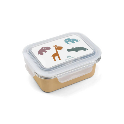 Caja de Metal para Almuerzo Deer Friends - Mostaza | Done by deer