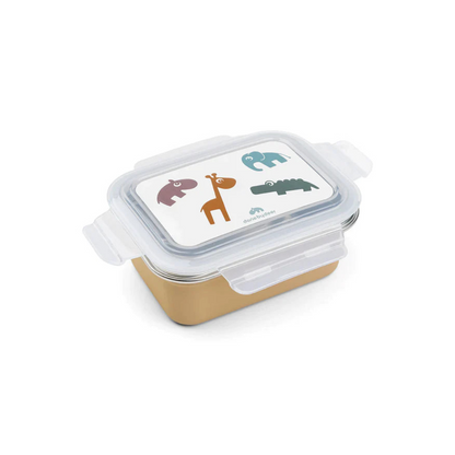 Caja de Metal para Almuerzo Deer Friends - Mostaza | Done by deer