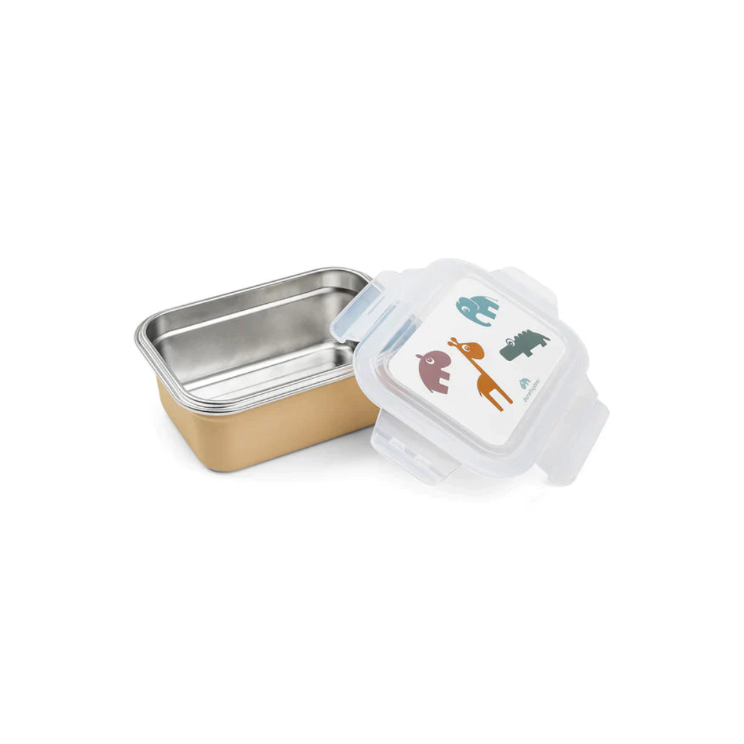 Caja de Metal para Almuerzo Deer Friends - Mostaza | Done by deer