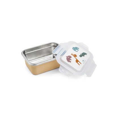 Caja de Metal para Almuerzo Deer Friends - Mostaza | Done by deer