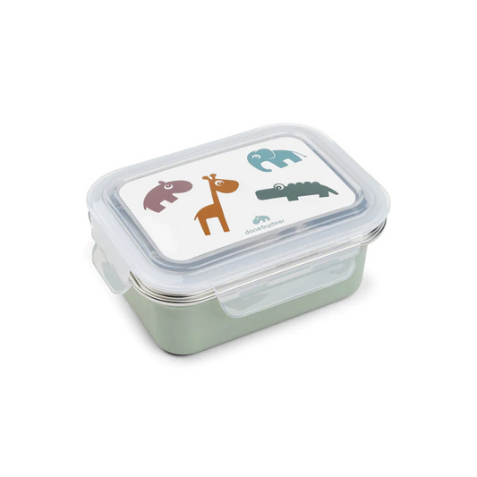 Caja de Metal para Almuerzo Deer Friends - Verde | Done by deer