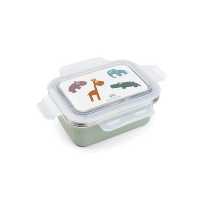 Caja de Metal para Almuerzo Deer Friends - Verde | Done by deer