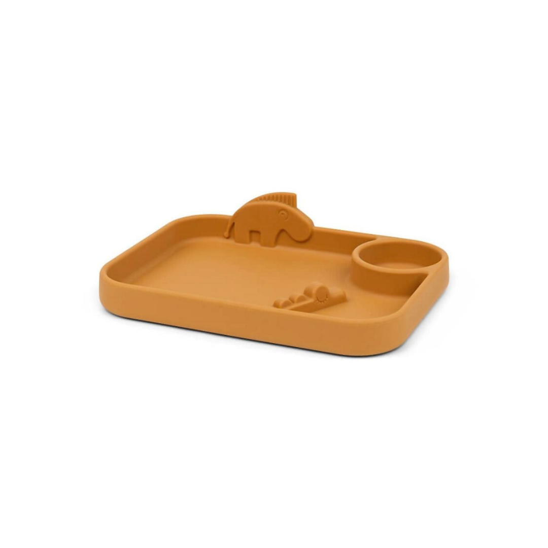 Plato con Compartimientos Peekaboo Deer Friends - Mostaza | Done by deer