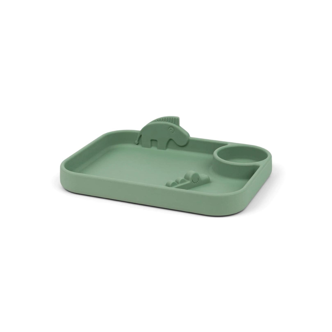 Plato con Compartimientos Peekaboo Deer Friends - Verde | Done by deer