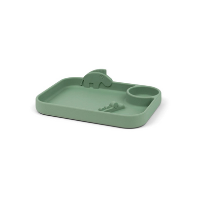 Plato con Compartimientos Peekaboo Deer Friends - Verde | Done by deer