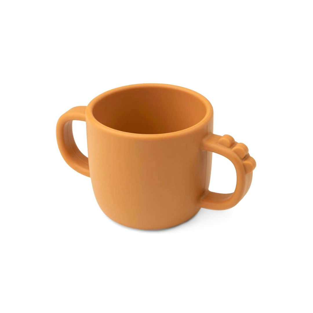 Taza con 2 Asas Peekaboo Croco - Mostaza | Done by deer