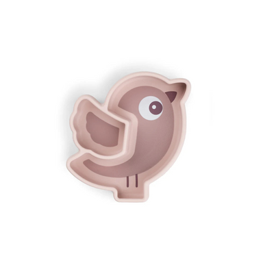Plato Birdee para Snack Stick & Stay - Rosa | Done by deer
