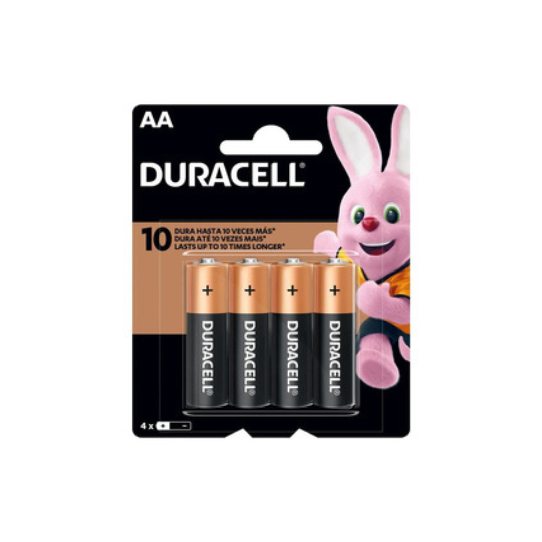 Pilas AA - Pack de 4 unidades | Duracell