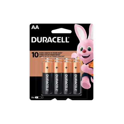 Pilas AA - Pack de 8 unidades | Duracell