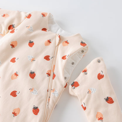 Saco de Dormir Forma Gota - Frutillas - TOG 2.5 | Mamás Mateas
