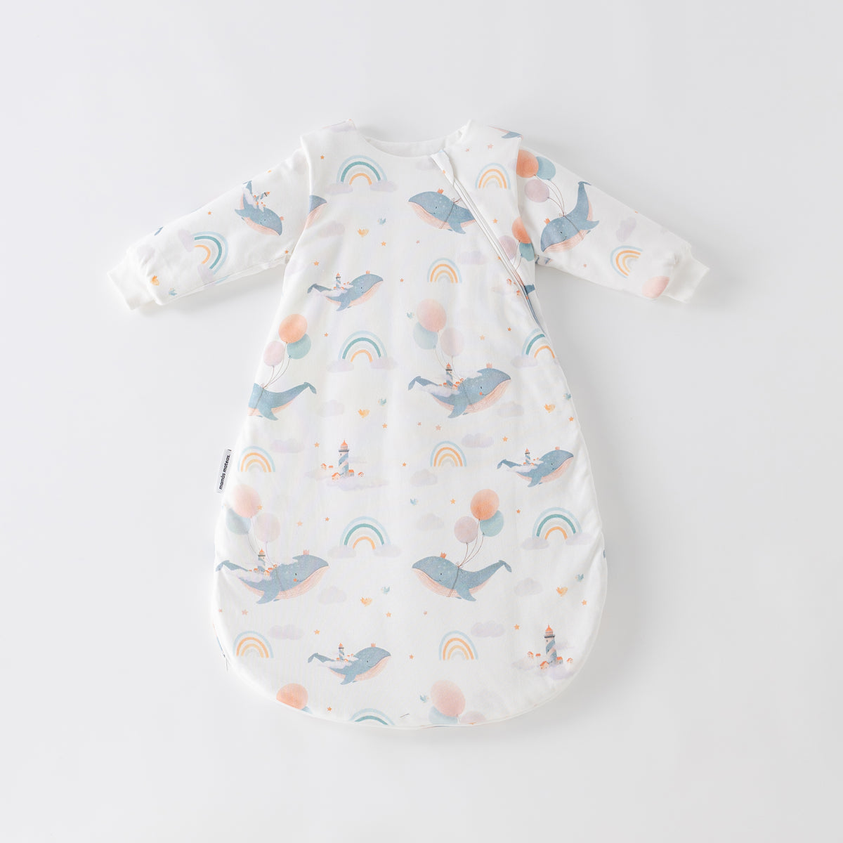 Saco de Dormir Forma Gota - Ballenas - TOG 3.5 | Mamás Mateas