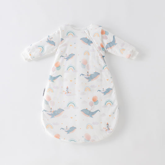 Saco de Dormir Forma Gota - Ballenas - TOG 2.5 | Mamás Mateas