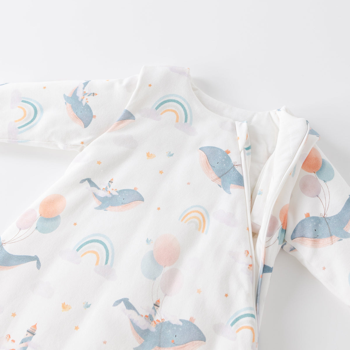 Saco de Dormir Forma Gota - Ballenas - TOG 3.5 | Mamás Mateas