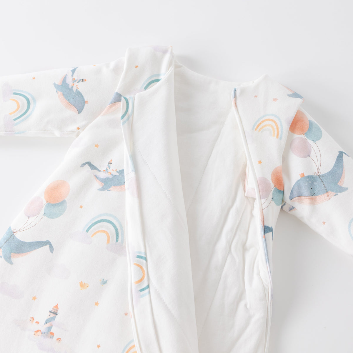 Saco de Dormir Forma Gota - Ballenas - TOG 3.5 | Mamás Mateas
