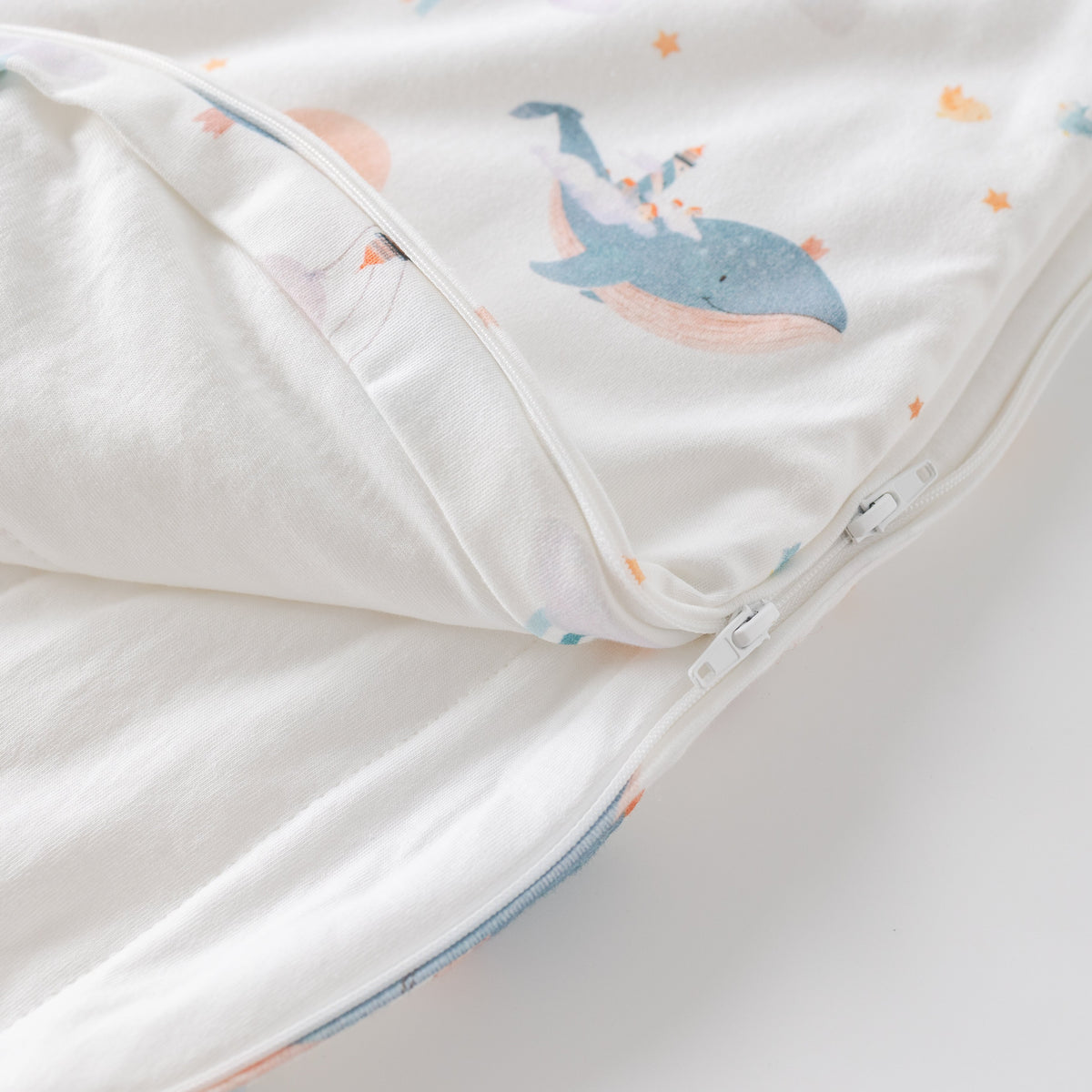Saco de Dormir Forma Gota - Ballenas - TOG 3.5 | Mamás Mateas