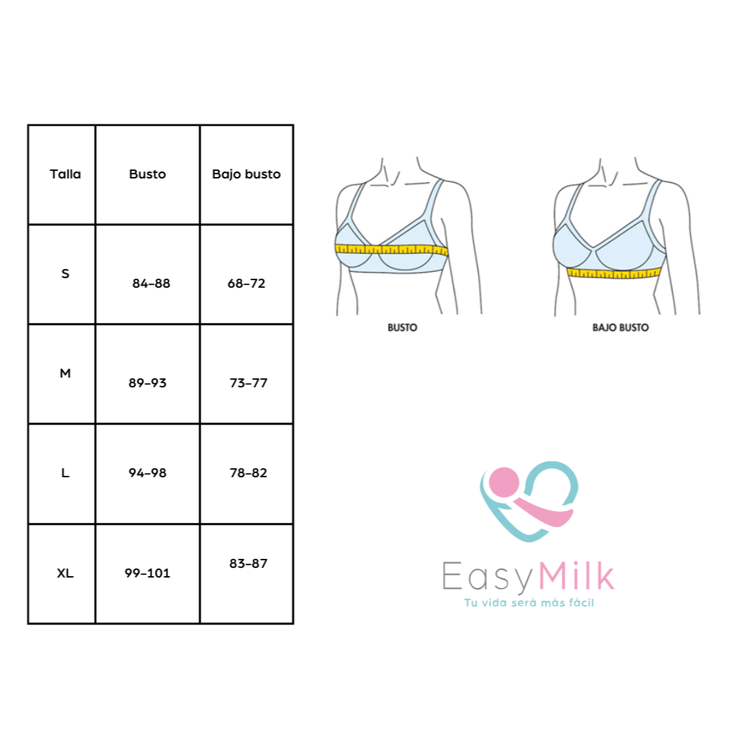 Sostén de Lactancia Absorbente Tipo Peto - Negro | Easy Milk