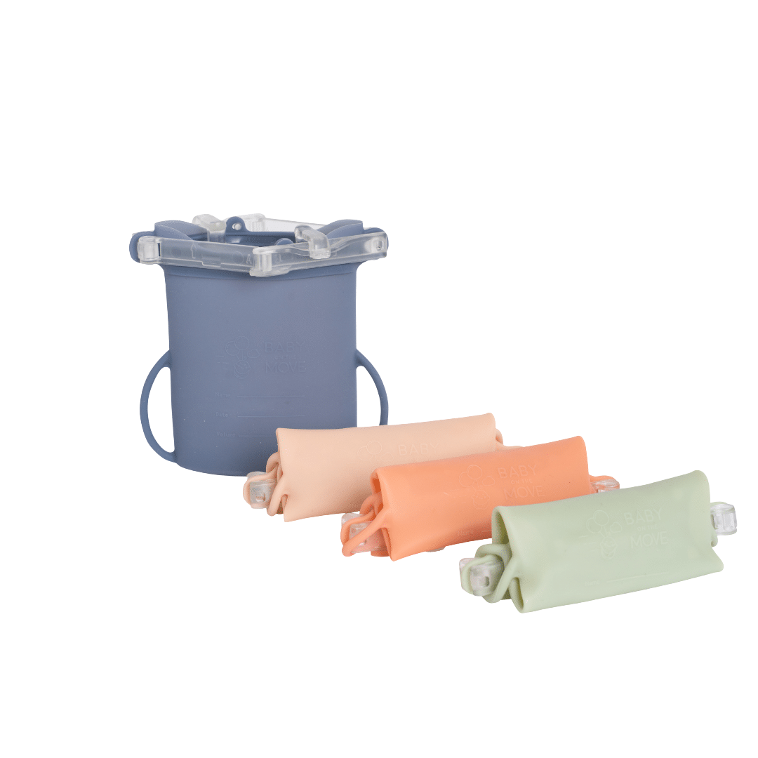 Pack 2 Bolsas de Silicona Multifuncionales - Yummy Bloom | Baby on the Move