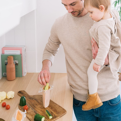 Pack 2 Bolsas de Silicona Multifuncionales - Yummy Blush | Baby on the Move