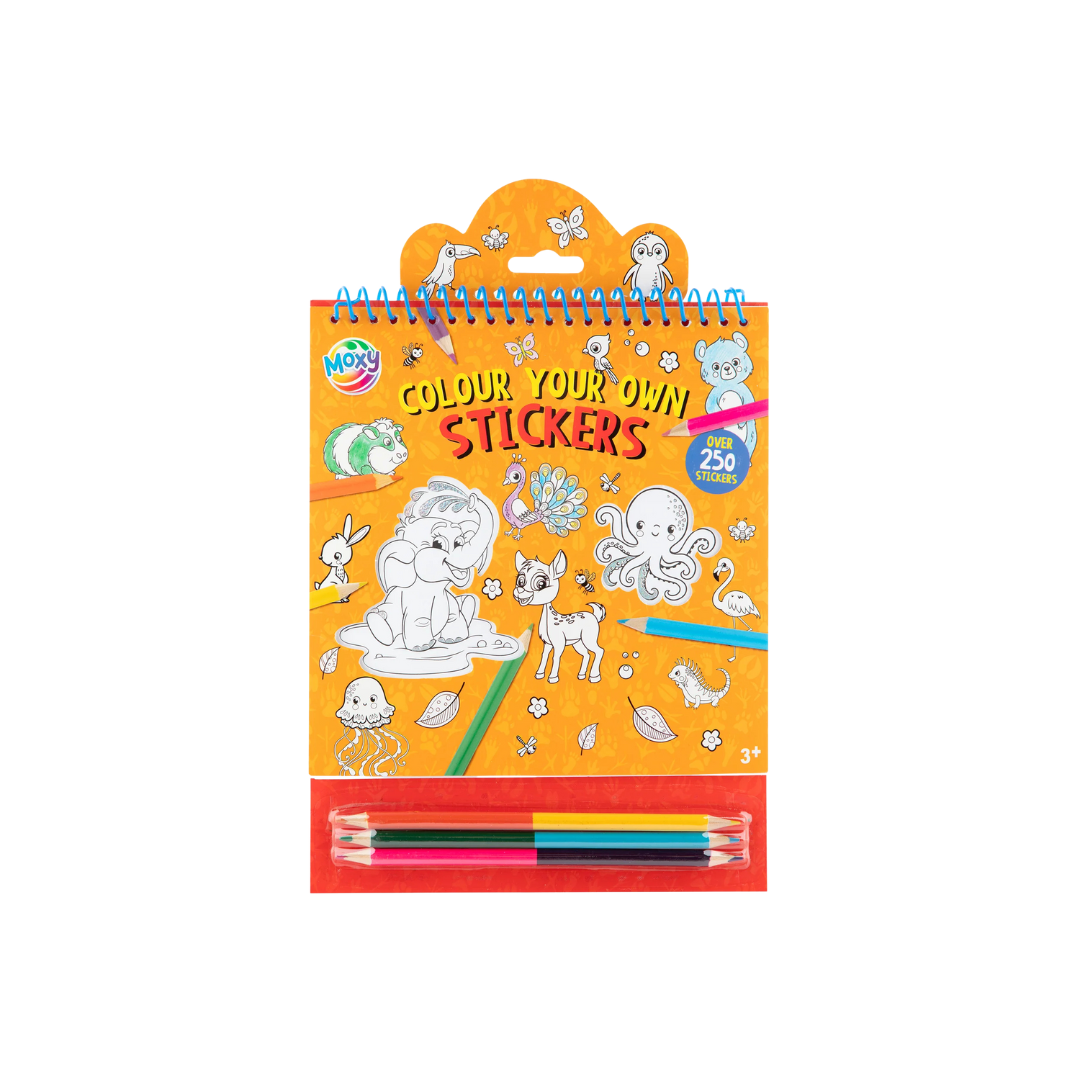 Colorea tus Propios Stickers - Naranjo | Moxy