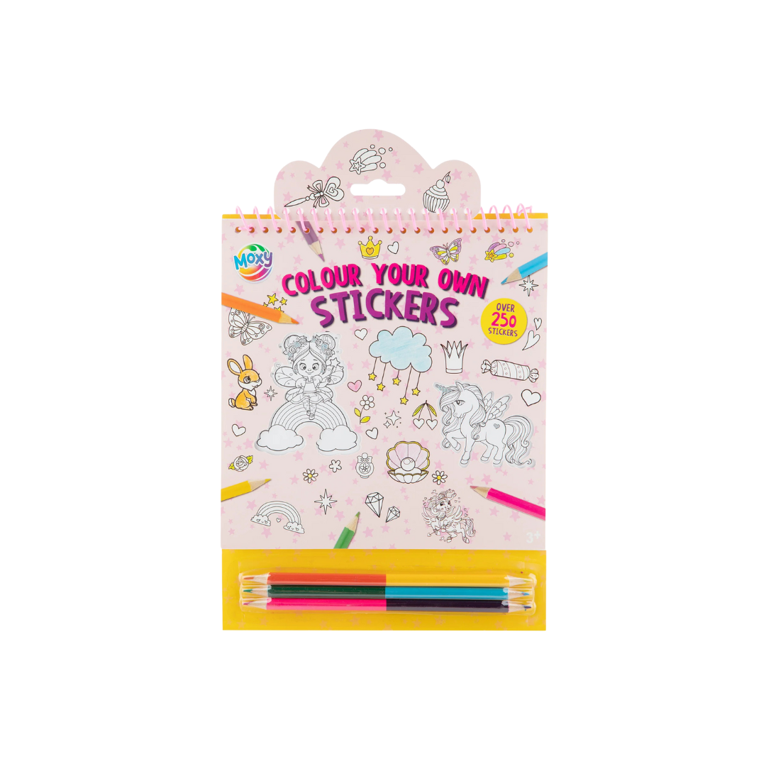 Colorea tus Propios Stickers - Rosado | Moxy