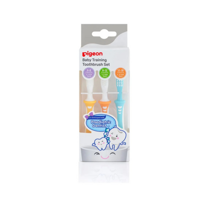 Set de Aprendizaje Cepillos Dentales 3 Pasos – Multicolor | Pigeon