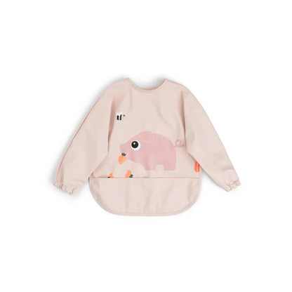 Babero Grande con Mangas y Bolsillo - Tiny Farm - Rosa | Done by deer