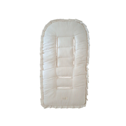 Protector Acolchado para Coche - Beige con Rayas | Baby Mattress