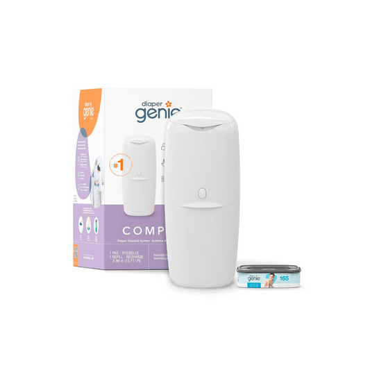 Basurero Contenedor de Pañales Compact Pail - Blanco | Diaper Genie