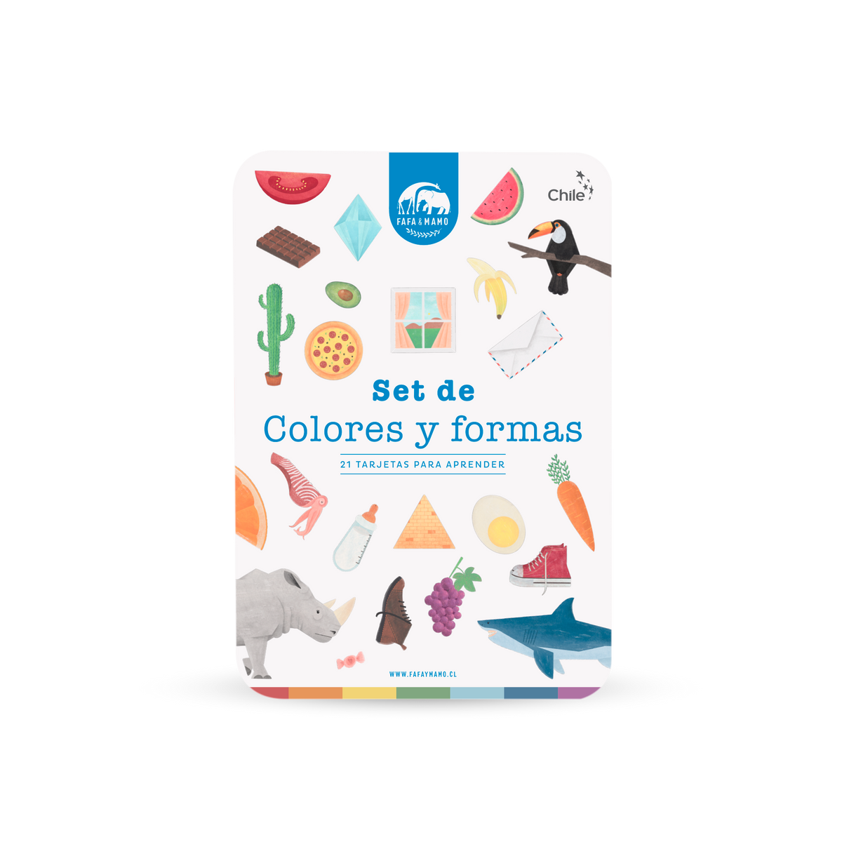 Set de Tarjetas Educativas - Colores y Formas | Fafa & Mamo