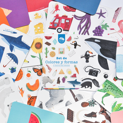 Set de Tarjetas Educativas - Colores y Formas | Fafa & Mamo
