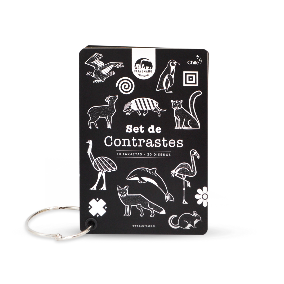 Set de Tarjetas para Bebés - Contrastes | Fafa & Mamo