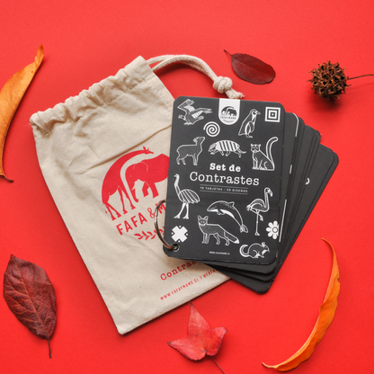 Set de Tarjetas para Bebés - Contrastes | Fafa & Mamo