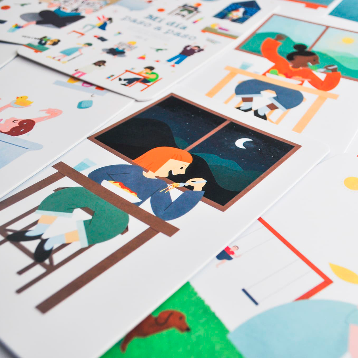 Set de Tarjetas Educativas - Mi día Paso a paso | Fafa & Mamo