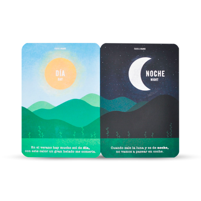 Set of Educational Cards - Opposites