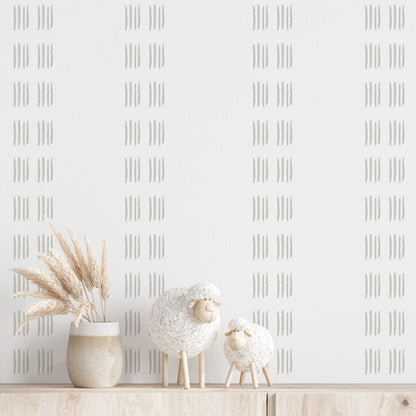 Stickers Decorativos Para Muros - Líneas Taupe | Murami