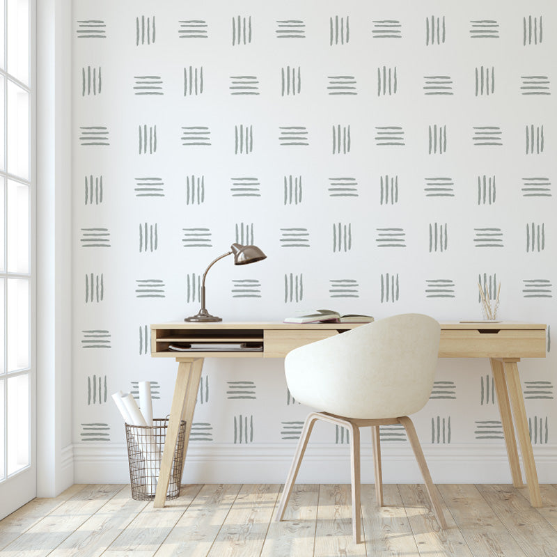 Stickers Decorativos Para Muros - Líneas Gris Verdoso | Murami