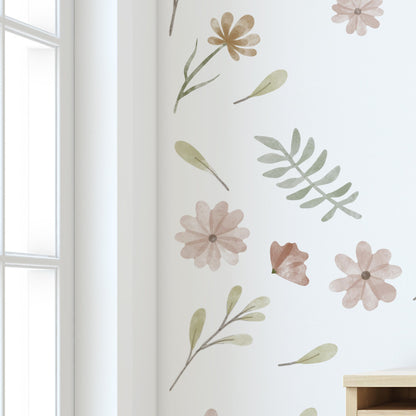Stickers Decorativos Para Muros - Conjunto Floral | Murami