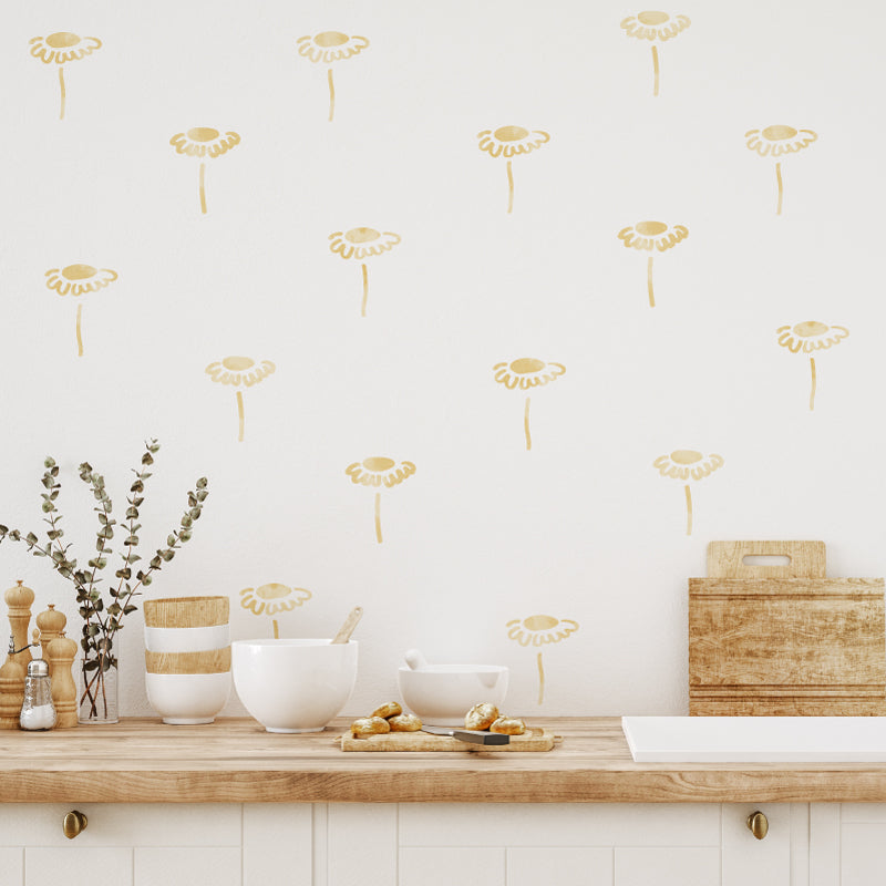 Stickers Decorativos Para Muros - Gerbera Amarilla | Murami