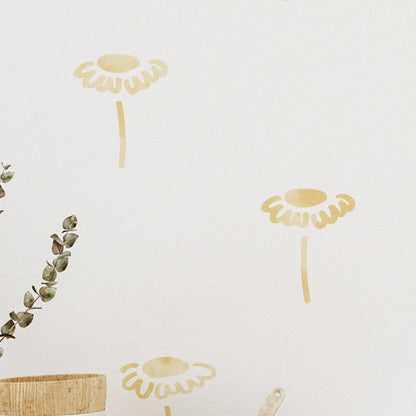 Stickers Decorativos Para Muros - Gerbera Amarilla | Murami