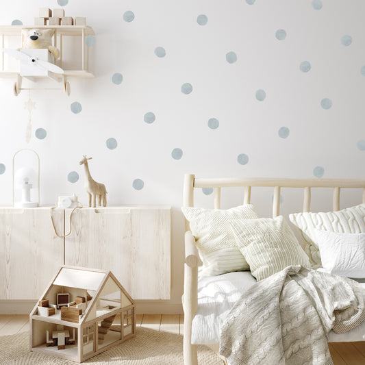 Stickers Decorativos Para Muros - Lunares Azul Claro | Murami