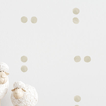 Stickers Decorativos Para Muros - Lunares Beige | Murami