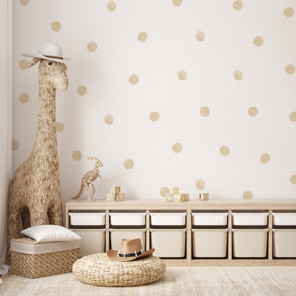 Stickers Decorativos Para Muros - Lunares Amarillo | Murami