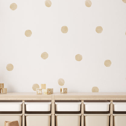 Stickers Decorativos Para Muros - Lunares Amarillo | Murami