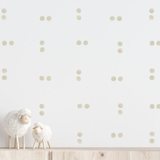 Stickers Decorativos Para Muros - Lunares Beige | Murami