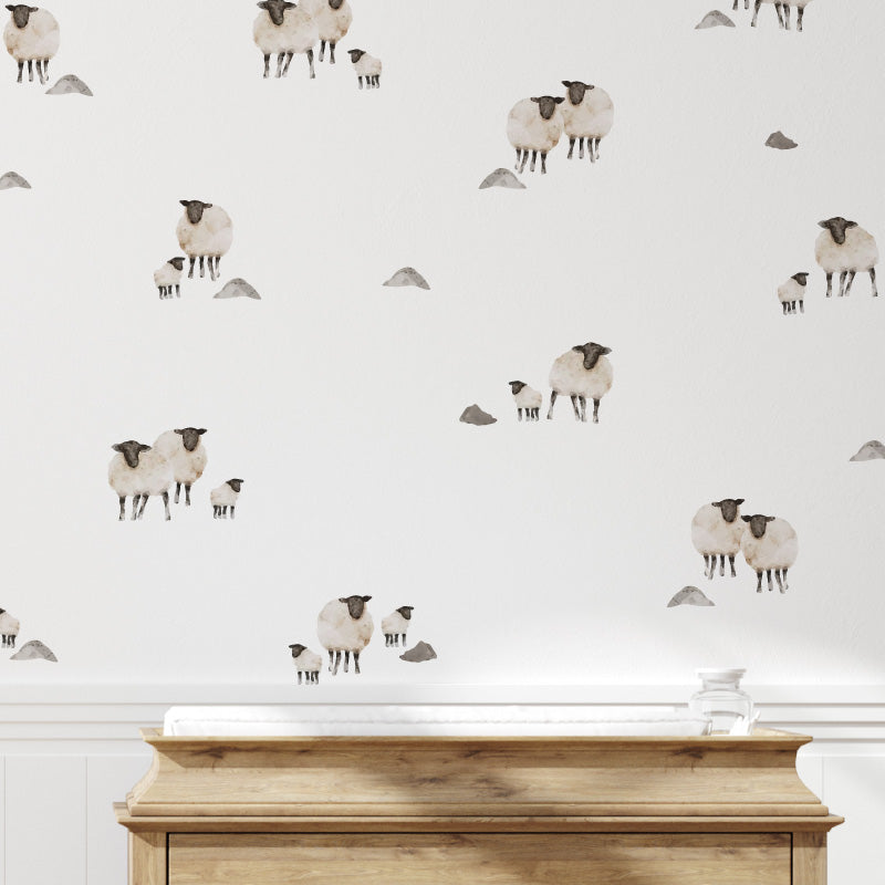 Stickers Decorativos Para Muros - Ovejas | Murami