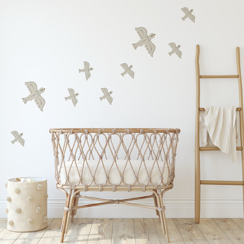 Stickers Decorativos Para Muros - Pajarito Nude | Murami
