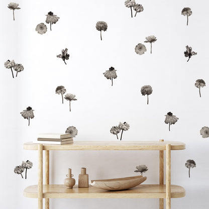 Stickers Decorativos Para Muros - Peonias Sepia | Murami