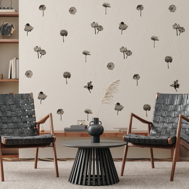 Stickers Decorativos Para Muros - Peonias Sepia | Murami